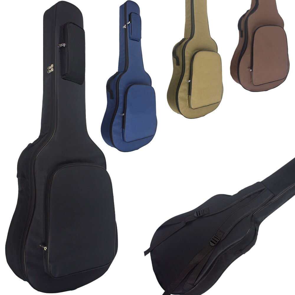 36/38 tommer klassisk guitar taske 40/41 tommer dobbelt skulderrem akustisk guitar rygsæk bomuld fortykkelse blødt betræk  xa846m