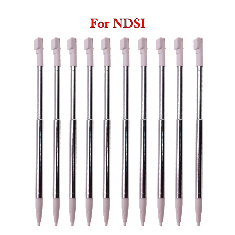 10 stücke Metall Teleskop Stift Stift Kunststoff Stift Touchscreen Stift für Nintendo 2DS 3DS Neue 2DS Neue 3DS XL LL Für NDSL NDSi: Pro NDSI