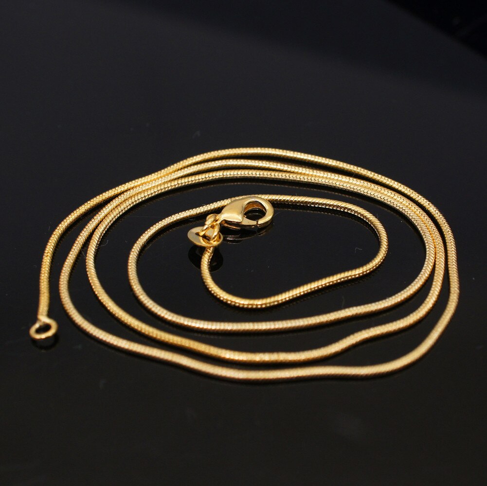 Cadena con colgante de hueso de serpiente de oro de 18K, collar de cadena de clavícula de plata de ley, kolye collar, cadena de sieraden