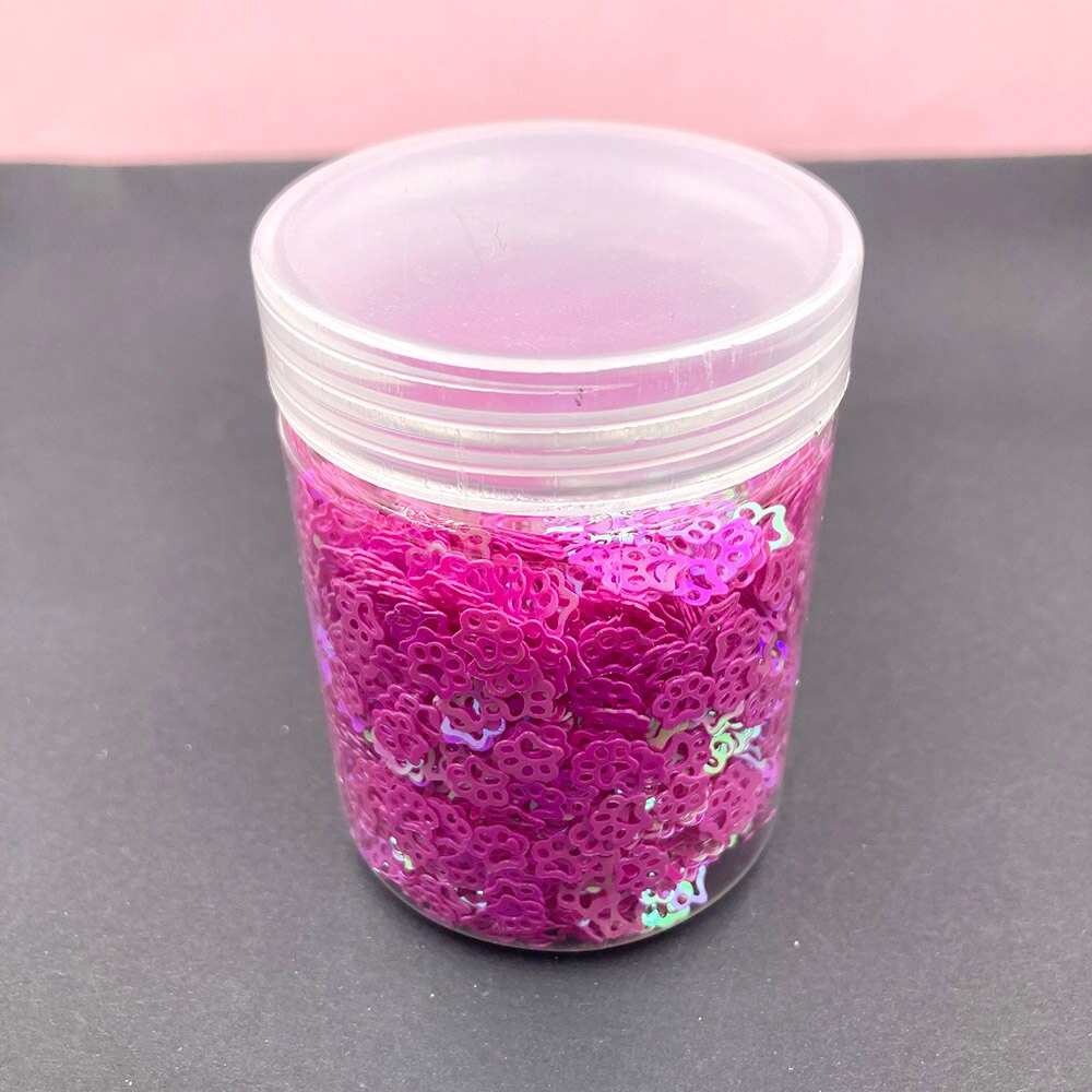 1 Doos Kat Poot Vorm Glitter Pailletten Voor Ambachten Diy Naaien Pailetten Nagels Arts Manicure Sequin Wedding Christmas Decor Confetti: rose red