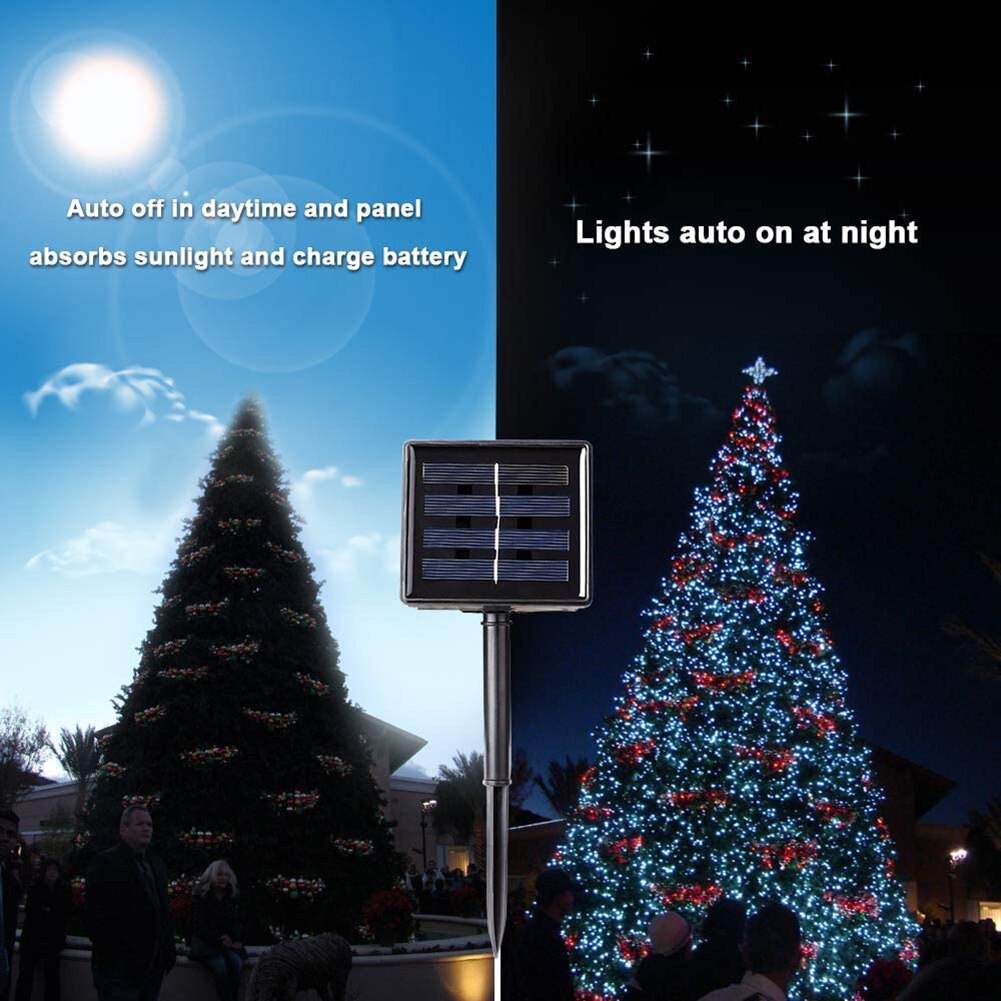 100/200 Led Solar Light Outdoor Waterdichte Solar String Lights Fairy Lamp 8 Modi Christmas Party Decor Tuin Licht