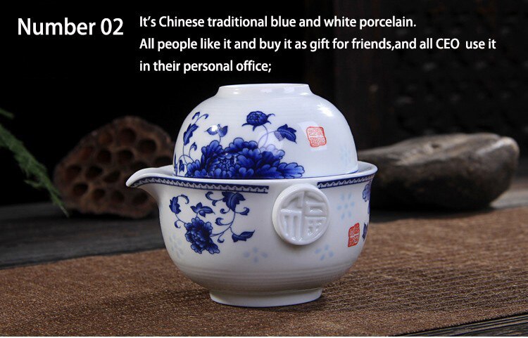 Ceramics Tea set Include 1 Pot 1 Cup, gaiwan,Beautiful and easy teapot kettle,kung fu teaset