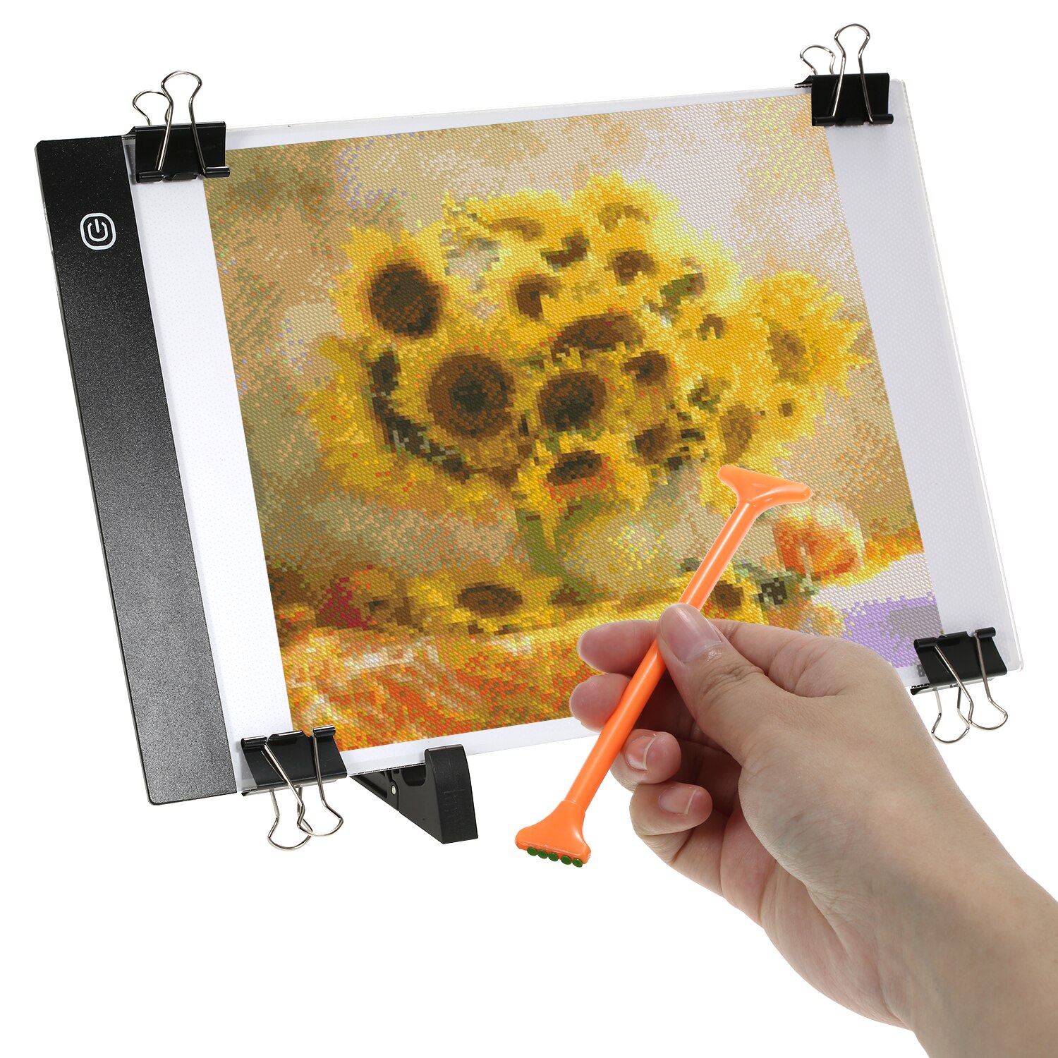133 stück DIY Diamanten Malerei Werkzeuge und Zubehör Kits mit A4 Tracing Licht Box Multi-Größe Diamant Stift Tablett kits