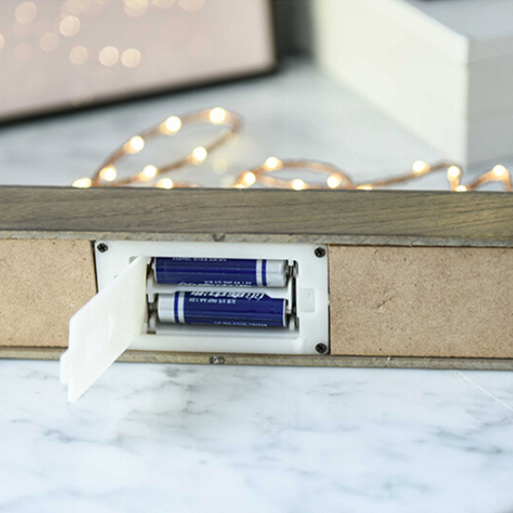 home decor Wooden Base Iron LOVE Letters Home Decorative Figurines LED Lamp Light Bedroom Layout Decor illumination Table Lamp