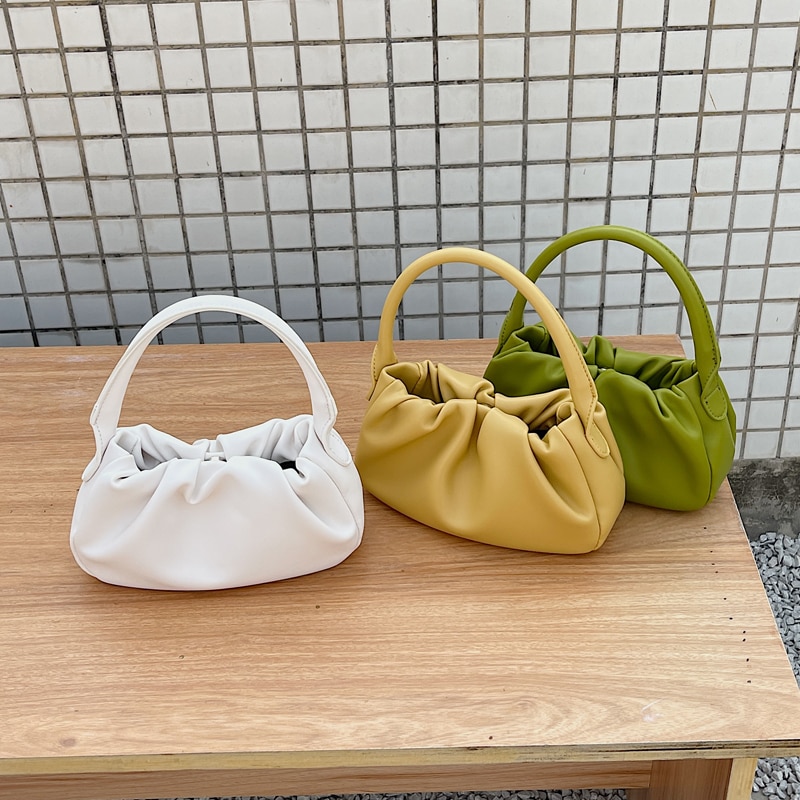 Women‘s Bags Female Small Plicated Handbags PU Leather Youth Shoulder Bag Ladies Chain Crossbody Phone Bag Whole