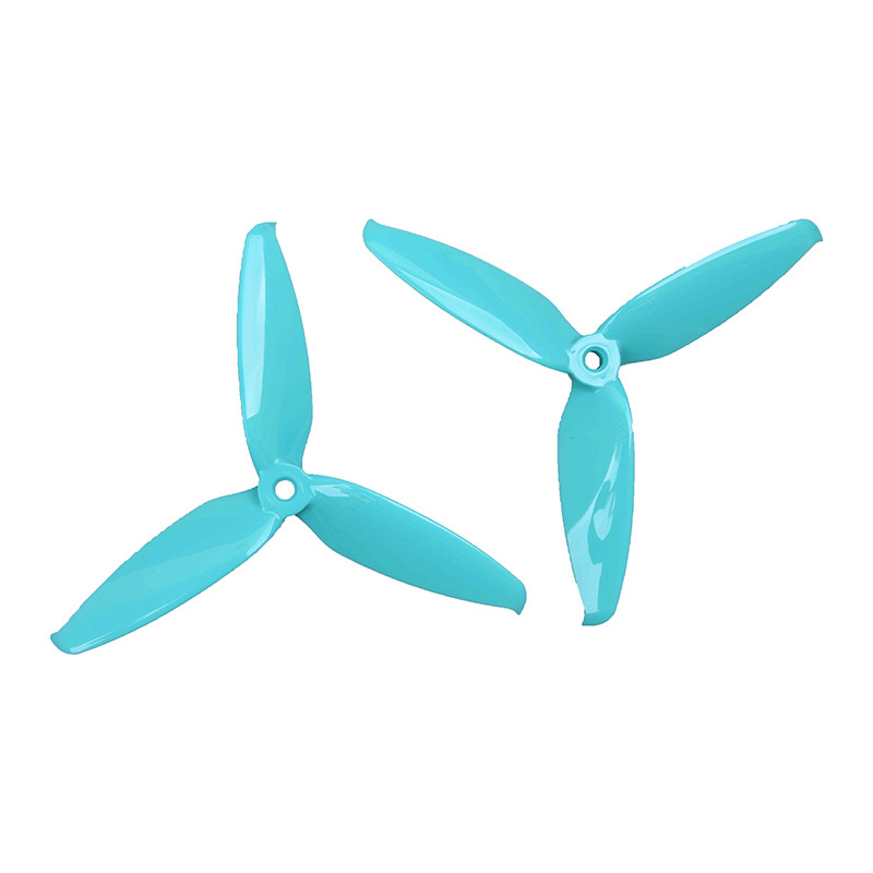 2 Pair 5 colors Gemfan 5552 5.5x5.2 FPV PC 3 propeller Prop Blade CW CCW shaft through the machine more special motor 2407: PURPLE