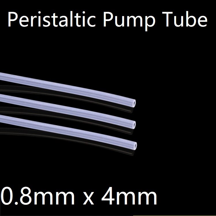 Peristaltische Pomp Buis Id 0.8Mm X 4Mm Od Zachte Siliconen Slang Muur 1.6Mm Flexibele Drink Water Sluit pijp Nontoxic Transparant