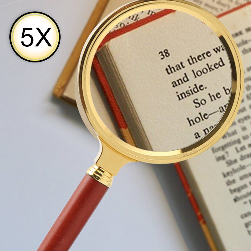 Handheld 10X Illuminated Magnifier Microscope Magnifying Glass Aid Reading for Seniors Loupe Jewelry Repair Tool With LED Light