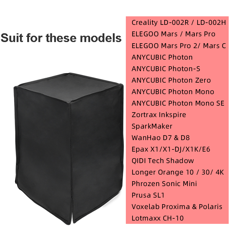 3d tulostinta suojaava pölysuoja eristys pimennys sovol elite pimennyskansi hartsille 3d tulostin ld -002r ld -002h fotonille