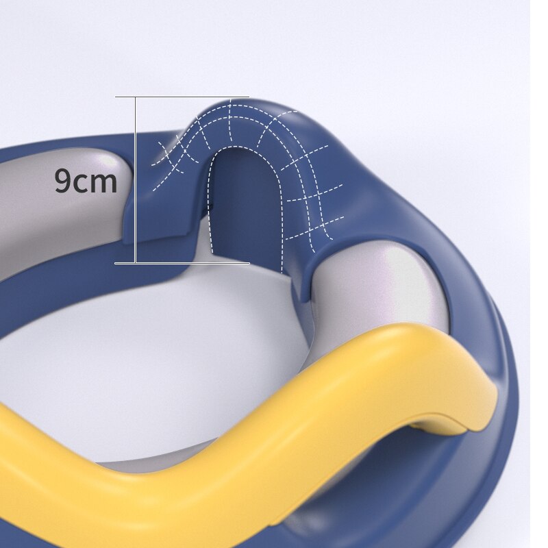 Baby Zindelijkheidstraining Wc-bril Met Zachte Kussen Handgrepen Dubbele Anti-Slip En Splash Guard Voor Jongens Meisjes