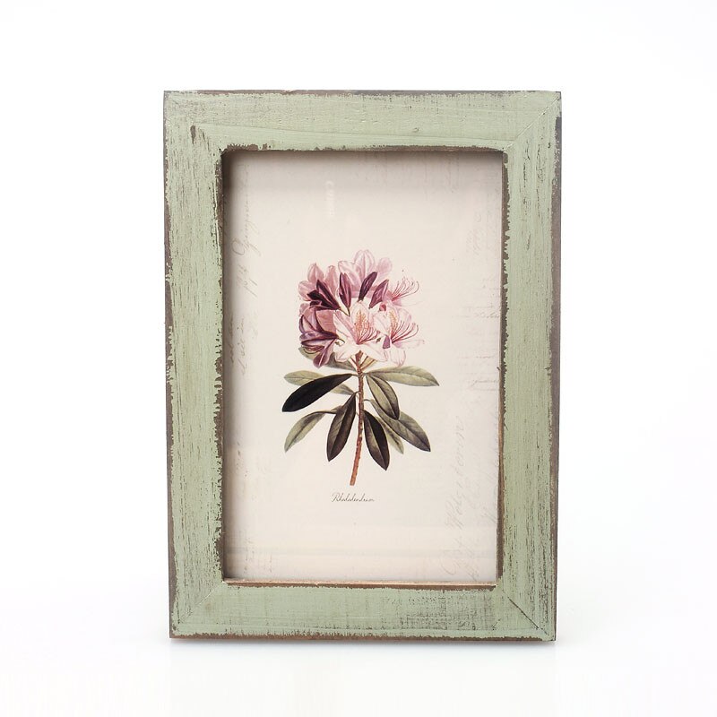 5 Colors Vintage Photo Frame Home Decor Retro Wooden Wedding Couple Recommendation Pictures Frames Ornament: C
