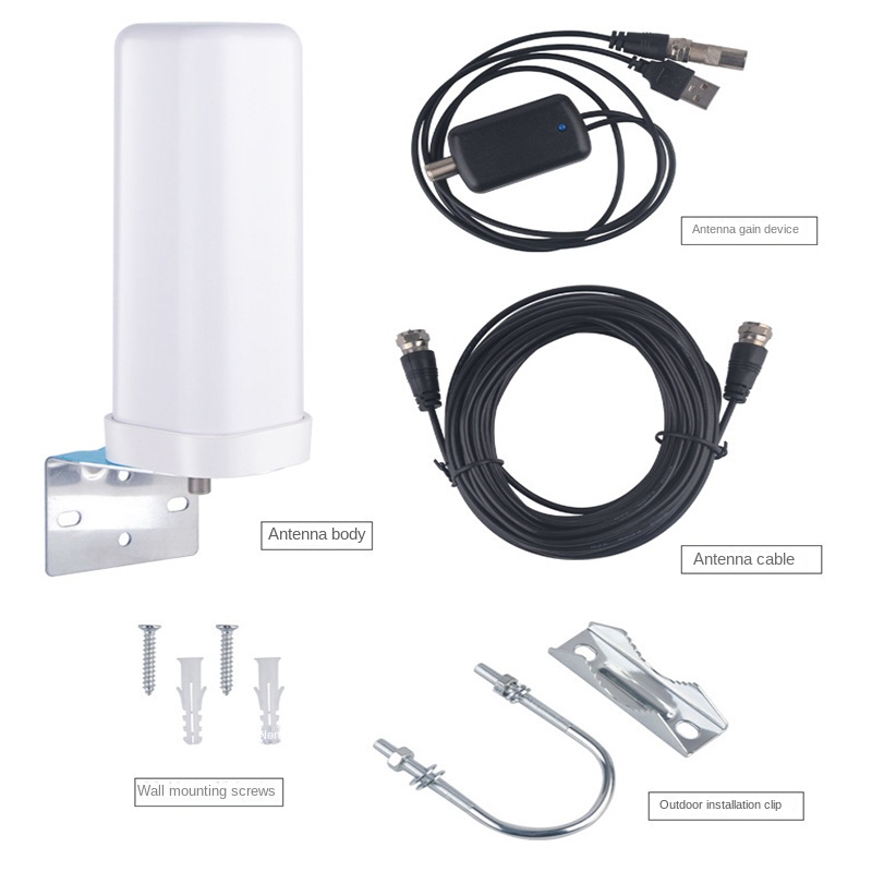 Outdoor Indoor Strong Signal TV Digital Uhf Vhf Amplified Antenna Dvtb2 Hdtv TNT Powerful 4k 1000 Channel Free