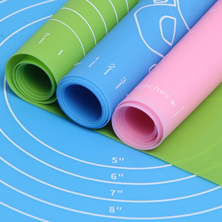 Non-Stick Silicone Thickening Mat Rolling Dough Liner Pad Pastry Cake Bakeware Paste Flour Table Sheet Kitchen tool