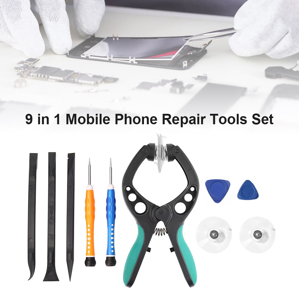 9 in 1 Mobile Phone Parts Screen Disassemble Opening Screwdriver Repair Tools Set for Mobile Phone Maintenance