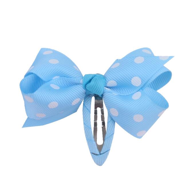 Boutique points cheveux noeud clips enfants filles pince à cheveux Barrattes cheveux arcs pinces à cheveux BB clips cheveux accessoires chapeaux: Marine Bleu