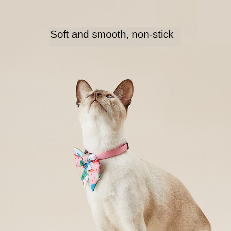 PETKIT-Collar con lazo para mascota, accesorio bonito para perros pequeños, accesorios para gatos, hebilla de seguridad antiasfixia