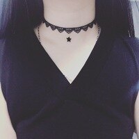 Mode Bohemen Dainty Cirkel Sieraden Ronde Minimalistische Power Kettingen Ketting Voor Vrouwen Sieraden Goedkope Kraag: F