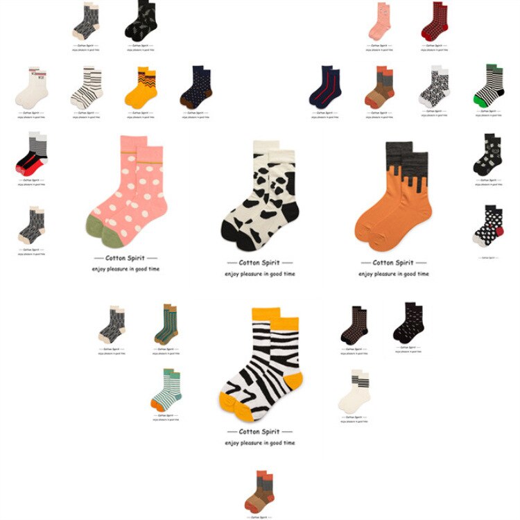 socks women woman socks socks men combed cotton socks striped pattern middle tube men's socks novelty socks