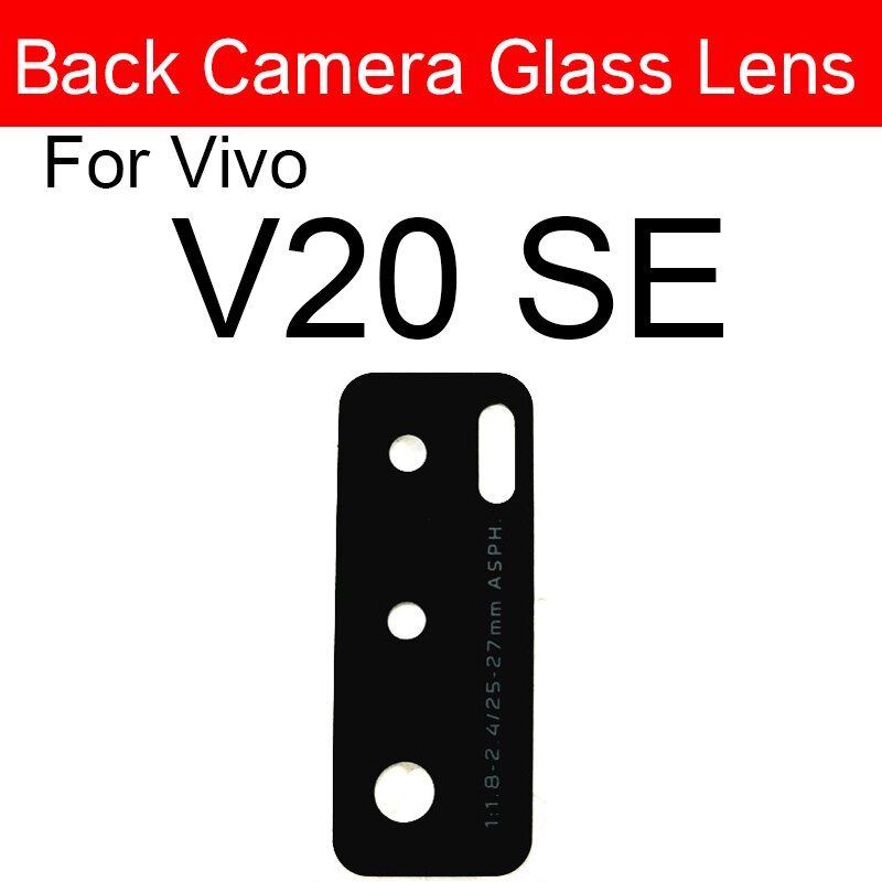 Achteruitrijcamera Glas Lens Voor Vivo V15 V20 Pro V17 V20 V20SE V21 5G Terug Camera Glazen Lens belangrijkste Camera Glas Lens Vervanging: V20  SE 