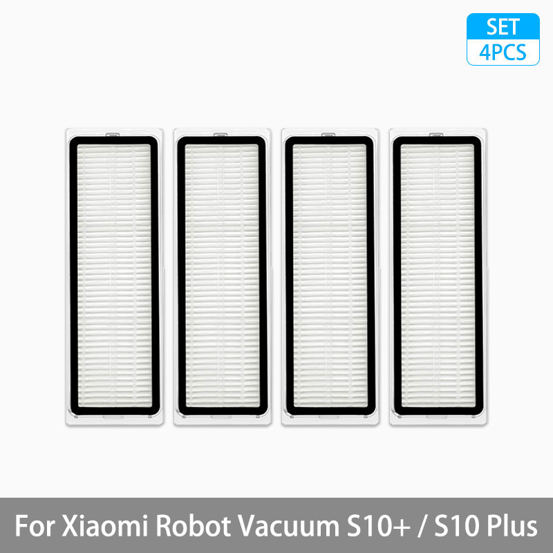 Para xiaomi robô vácuo s10 +/s10 plus acessórios escova lateral principal filtro hepa mop pano pano peças de reposição: Verde exército