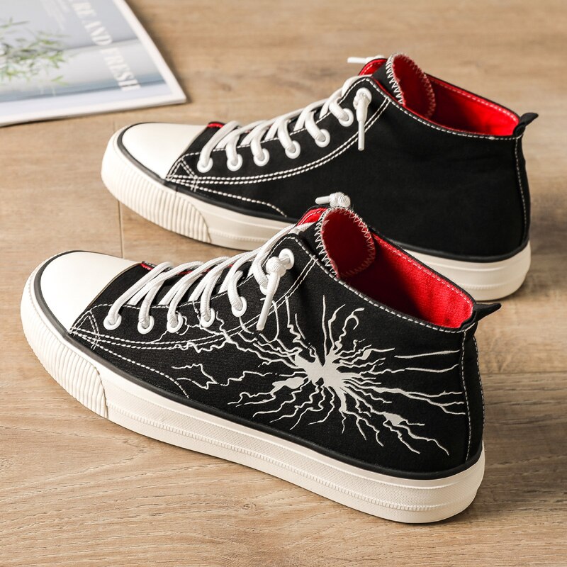 DHXH chaussures pour hommes printemps nouvelles chaussures hommes marée chaussures étudiant tissu chaussures coréen sauvage chaussures décontractées chaussures en toile