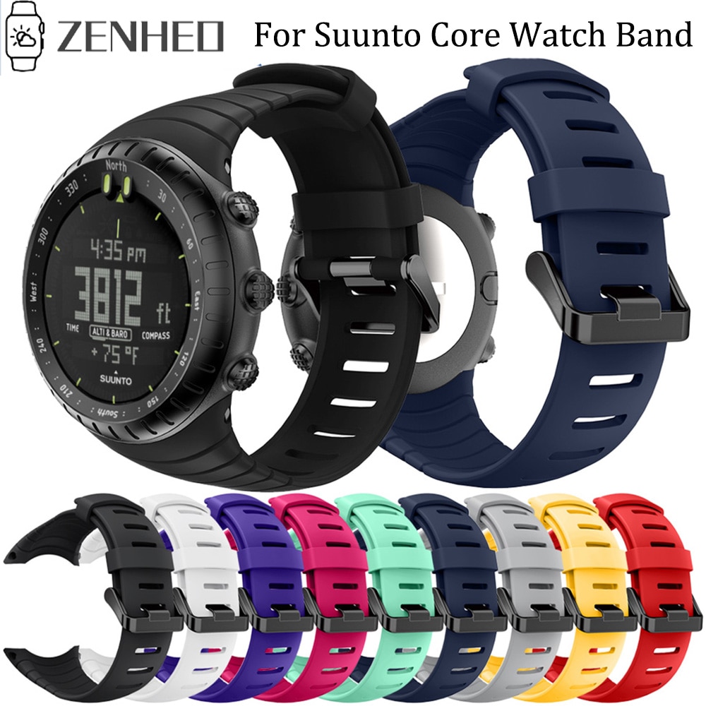 Siliconen Horloge Band Voor Suunto Core Horlogeband Armband Polsband Voor Suunto Core Vervanging Watch Band Accessoires