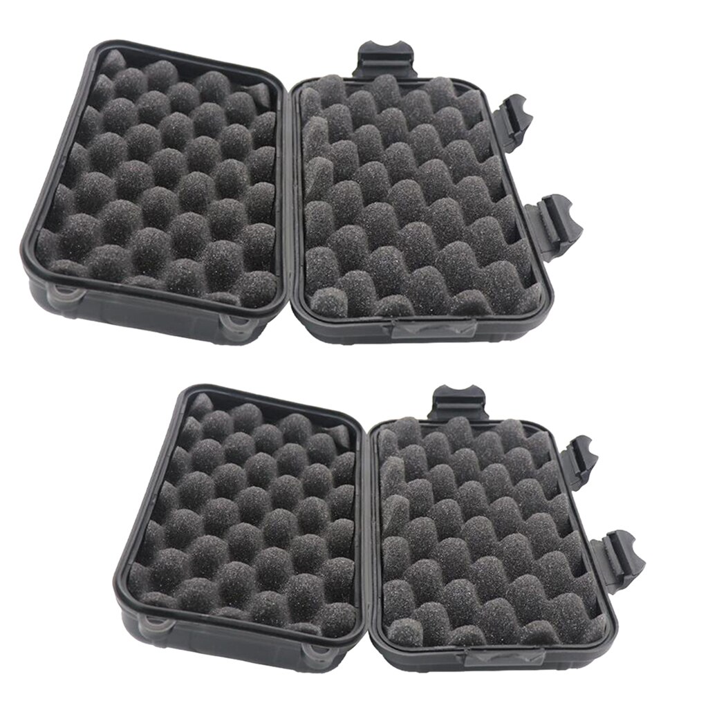 2x Outdoor Survival Box Camping Fishing Airtight Storage Case Holder Container