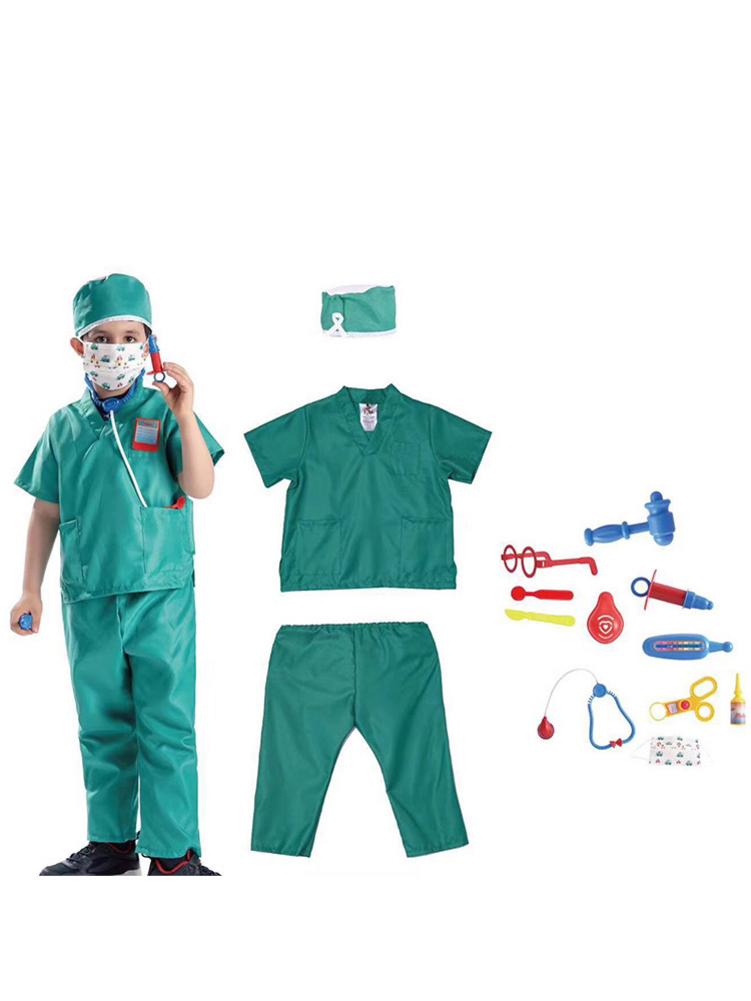 11PCS Bambini Pretend Medico Del Giocattolo Avvocato Della Polizia della Casa del Gioco Cosplay Applicabile Per Ordinario Della Fase Attrezzature Per Le Attività Indoor