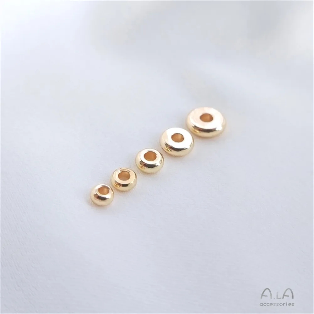 14K Gold Wrapped Kleine Gebroken Goud Kralen Driehoekige Spacer Diy Armband Hoofddeksel Handgemaakte Kralen