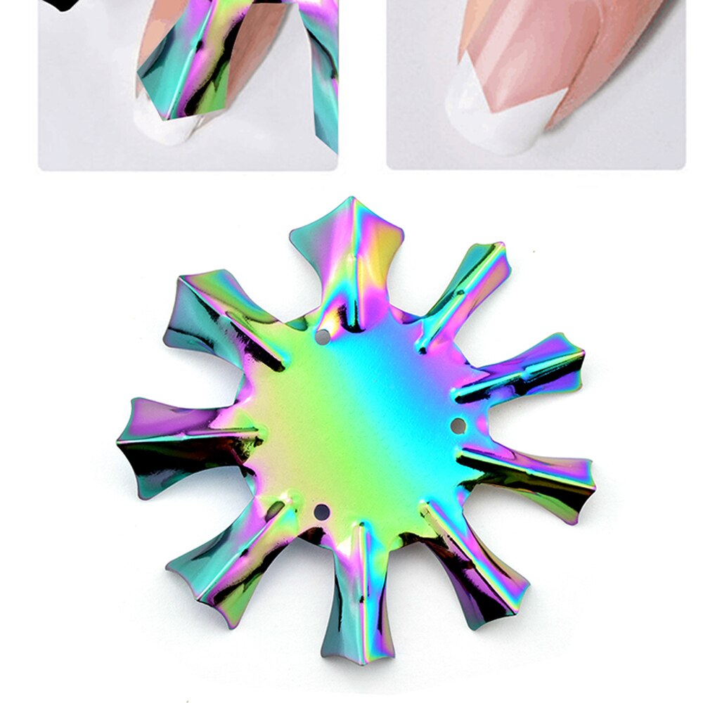 Nagelkonst manikyr kanttrimmer enkel fransk leende linjeskärare akryl klippplatta modul gör-det-själv stencilverktyg nagelkonstdekoration