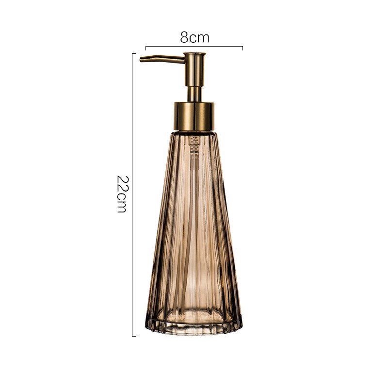 300ml paraply form glas lotion flaska badrum schampo tvål dispenser pump flytande tvål dispenser pump heminredning: B