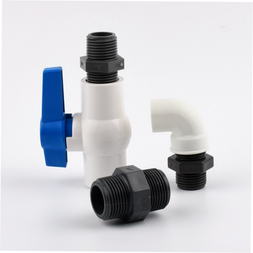 1-10pcs 1/2“ - 2“ Male Thread PVC Connector PVC Pipe Adapter Garden Irrigation Watering Fittings Plumbing Accessories