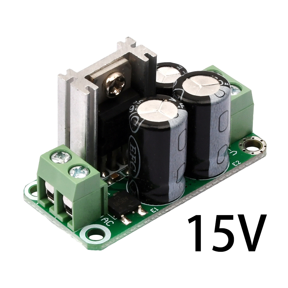 Einzelnes geregeltes Netzteilmodul DC 5V 6V 9V 12V 15V 24V Gleichrichterfilterplatine 7805/ 7809/ 7812/ 1A für Audioverstärker: Grün