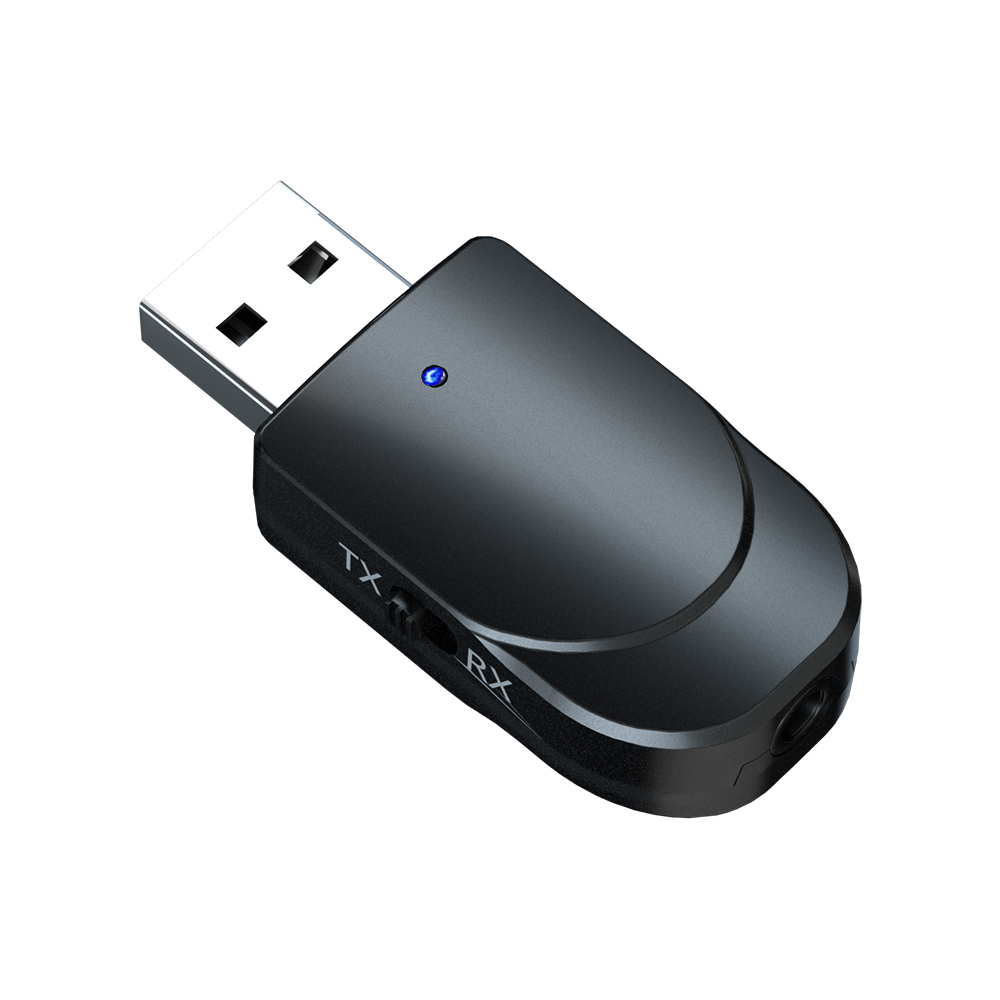 ANMONE-receptor y transmisor de Audio Bluetooth 5,0, adaptador USB 3 en 1, Mini conector de 3,5mm, AUX, estéreo, USB, Dongle inalámbrico para TV, PC y coche: Default Title