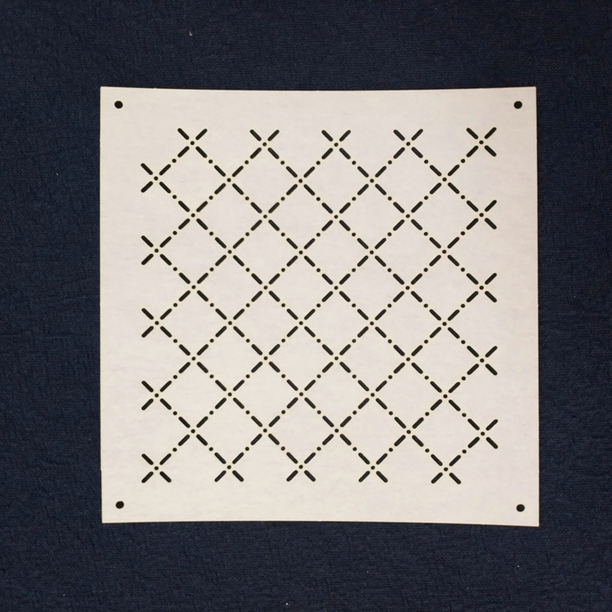 Sashiko Stencil,Sashiko Embroidery Pattern,Quilting Stencil,4" Diameter,9 Pattern Options: 7