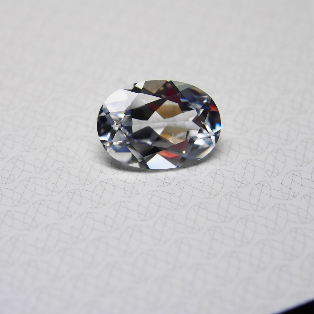 Oval cut 14*10mm 2 Piece /alot 7.8 carat hight laboratory White sapphire Loose Gemstone for ring earring making