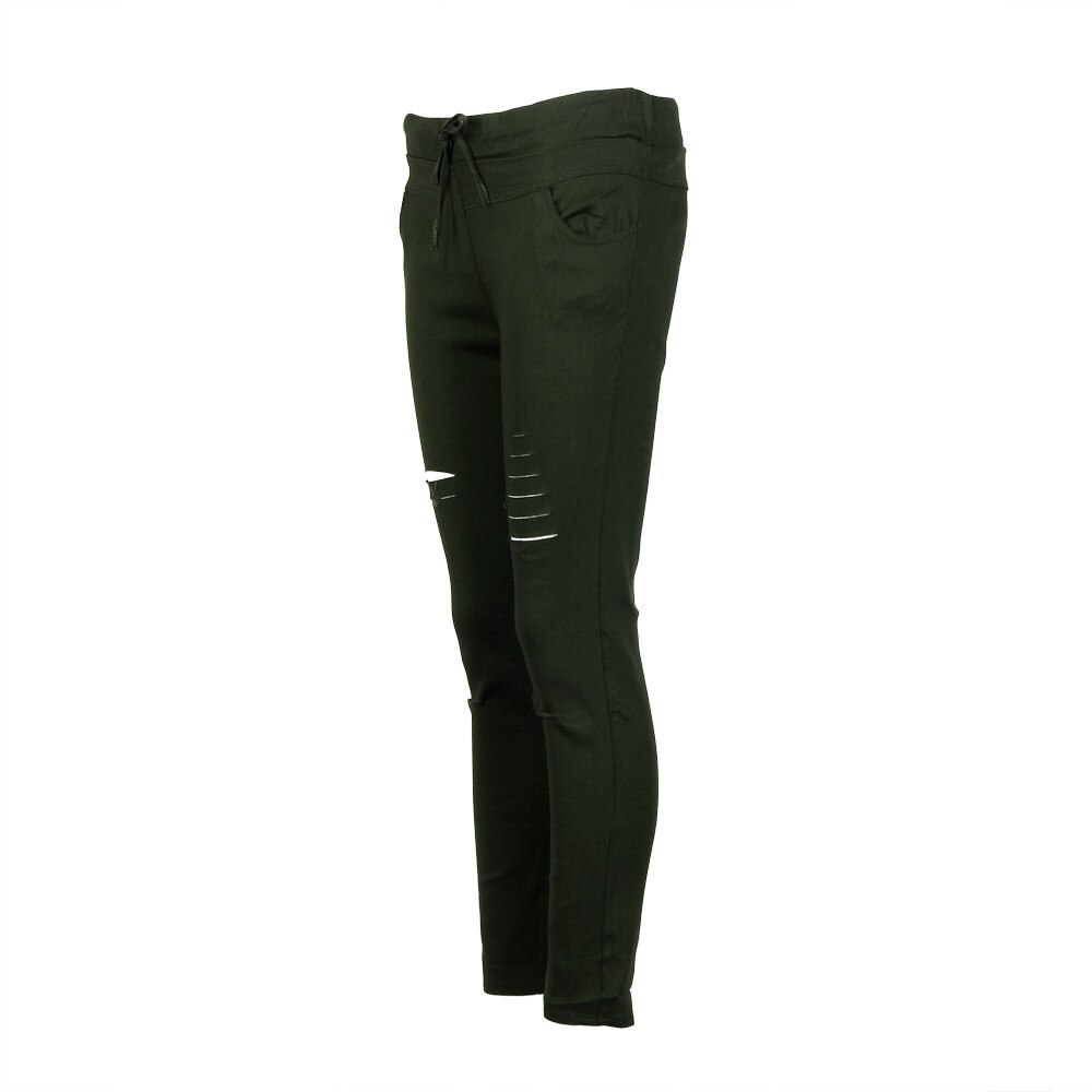 Hardloopsportkleding casual dames skinny gescheurde broek hoge taille stretch slanke broek broek  #4 nv 29