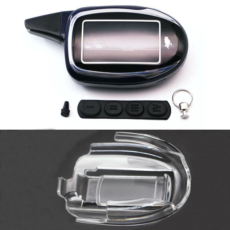 M7 Case Sleutelhanger + Siliconen Case Cover Voor Scher Khan Magicar 7 Lcd Afstandsbediening Magicar 8 9 10 Case sleutelhanger Fob Cover