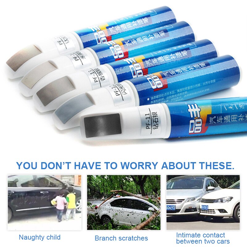 40 Car Paint Scratch Repair Pen Waterproof Paint Pen Marker Pen Brush Paint Car Tyre Tread Care Fill Paint Pen Auto Accessaries