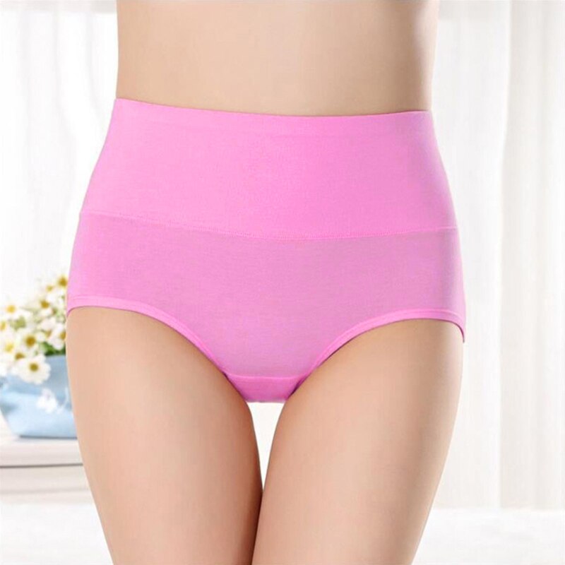 Couleur bonbon confortable Postnatal x-large sous-vêtements réglable doux taille haute 1PC coton porter fesse ventre en élastique: Rose / L