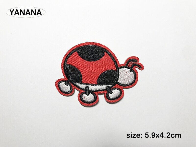 Ladybird Borduurwerk Patch Baby Kleding Patch Rugzak Decoratie Kleine Applique Ijzer Op Patch Diy Kleding