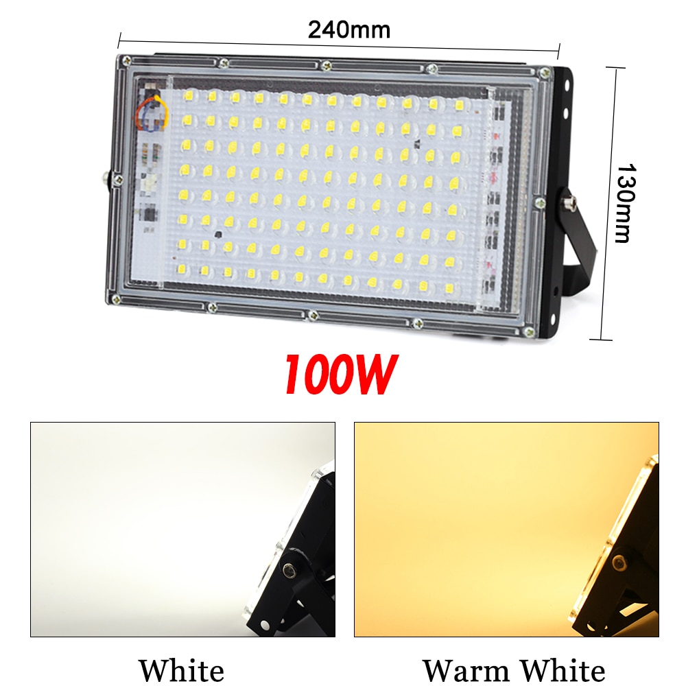 100w led projektør  ac 220v 240v udendørs belysning projektor led oversvømmelse lys gade lys fokus spot udenfor vandtæt  ip65