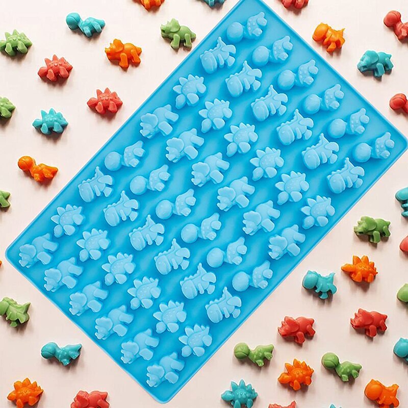 48er kleiner Dinosaurier, Silikon-Kuchenform, Schokoladenform, Einsatz, Kerze, Flip, Zucker, Tropf, Keksform, Küchen-Backwerkzeug