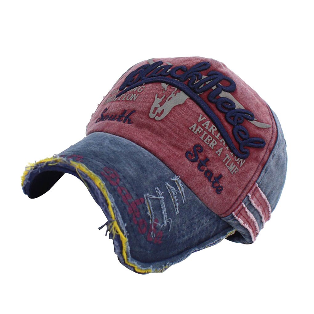 Gorras de béisbol con cierre trasero para hombre y mujer, sombrero de béisbol con Cierre trasero, Estilo Vintage, de lona, sombrero de tela de vaquero, de algodón con letras: NO.4