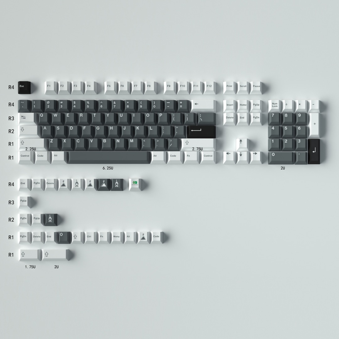 GMK Sushi TaiChi grand ensemble DYE-SUB PBT Keycap personnalité personnalisée japonaise profil cerise Keycaps pour clavier mécanique 61/64: Bleu