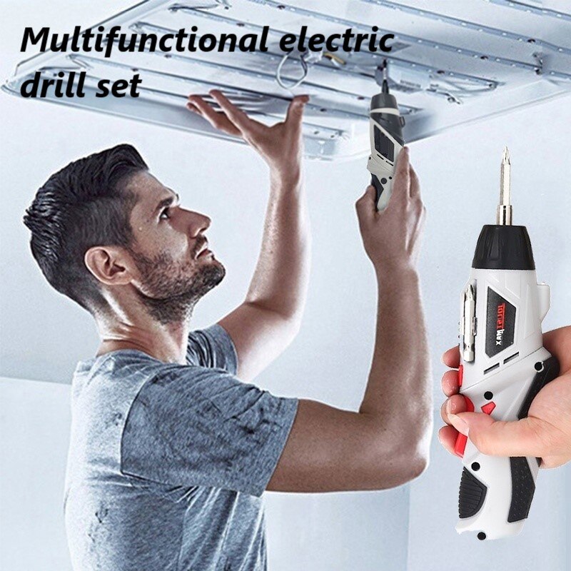 7/44 stuks mini handzame verstelbare elektrische schroevendraaier mini draadloze dremel multifunctionele doe-het-zelf elektrische gereedschappen