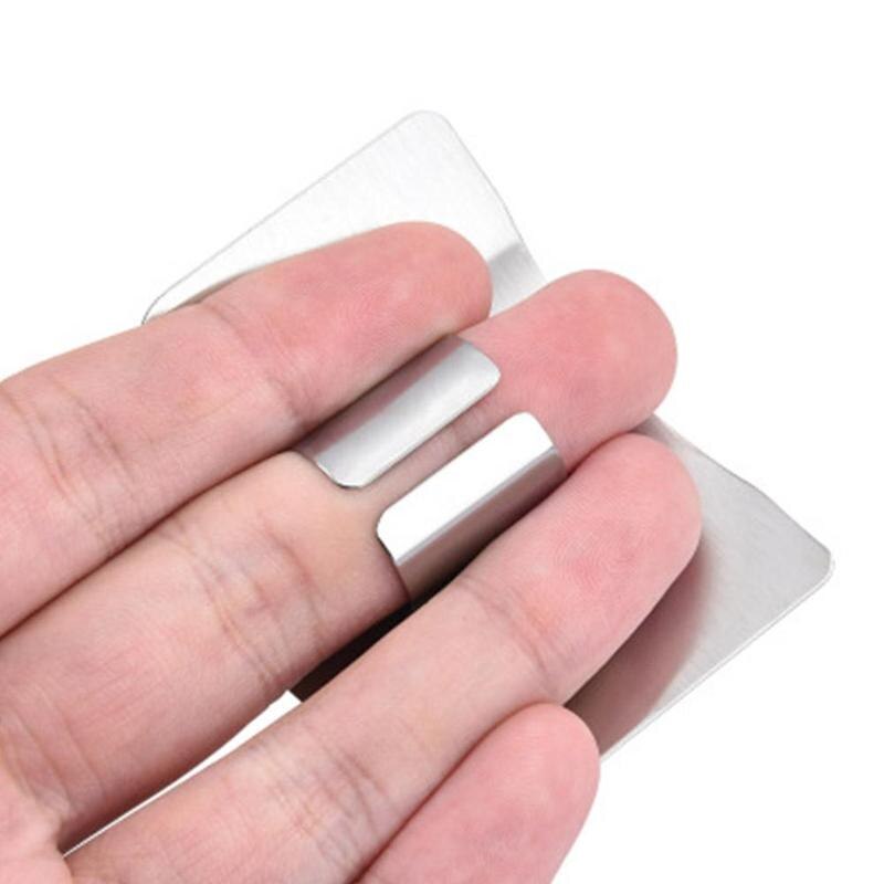 1PC osłona na palce chroń palec ręcznie cięte ochraniacz na dłoń narzędzie tnące stal nierdzewna statek kuchnia upuść palec K Q1H9