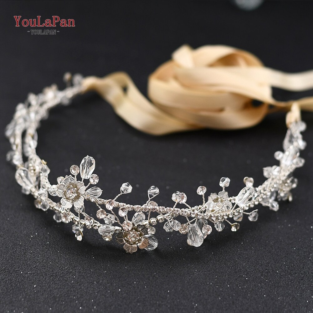 YouLaPan SH340 Strass Braut Gürtel Blume Hochzeit Kleid Gürtel Brautjungfer Schärpe Kristall Party Prom Abendkleider Schärpe Gürtel: Champagner Schleife