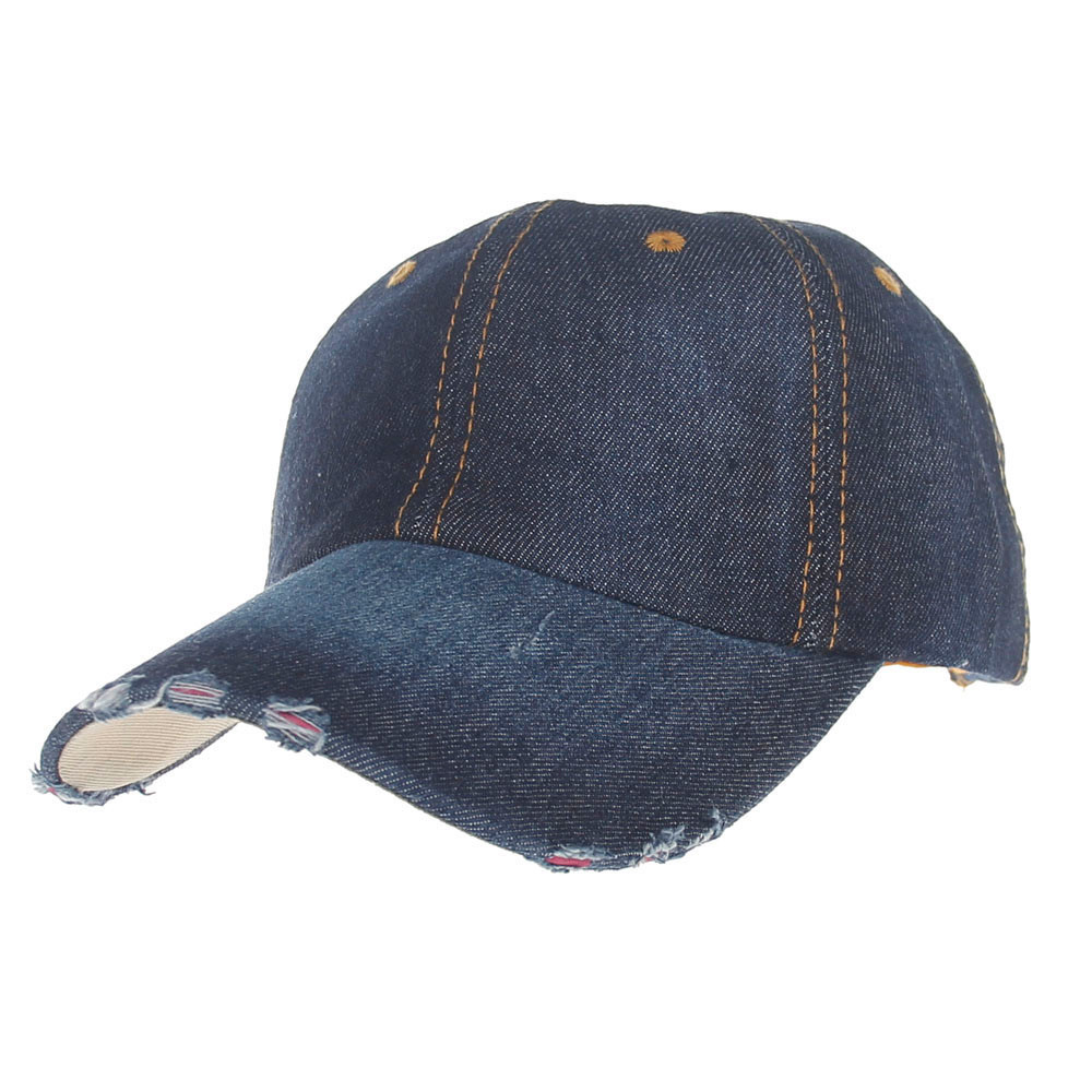 Womens Jean Sport Hoed Casual Denim Tennis Cap Zonnehoed Aankomst Verstelbare Sport Running a30524: D
