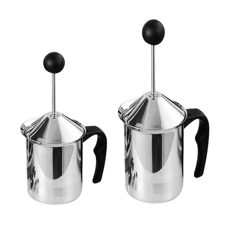 800 Ml Rvs Melkopschuimer Double Mesh Melk Creamer Foam Voor Koffie Melk Maker Keuken Tool Hoge Quility